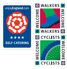 Lancashire and Blackpool Tourist Board Four star accommodation Welcome cyclists and Welcome walkers